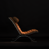 The Ari lounge chair by Norell Furniture, Sweden. Leather: Cognac 43807 Elmotique from Elmo Leathers. Photo: Manfred Maier, www.room-of-art.de