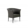 Cicci by Norell Furniture in black leather. Design by Marie Norell-Möller