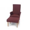 'Celina' chair with ottoman, handmade in Sweden by Norell Furniture.