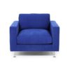 Deep and Soft blue chair and armchair design Norell Furniture