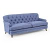 Romeo/Julia sofa with buttons, wooden legs